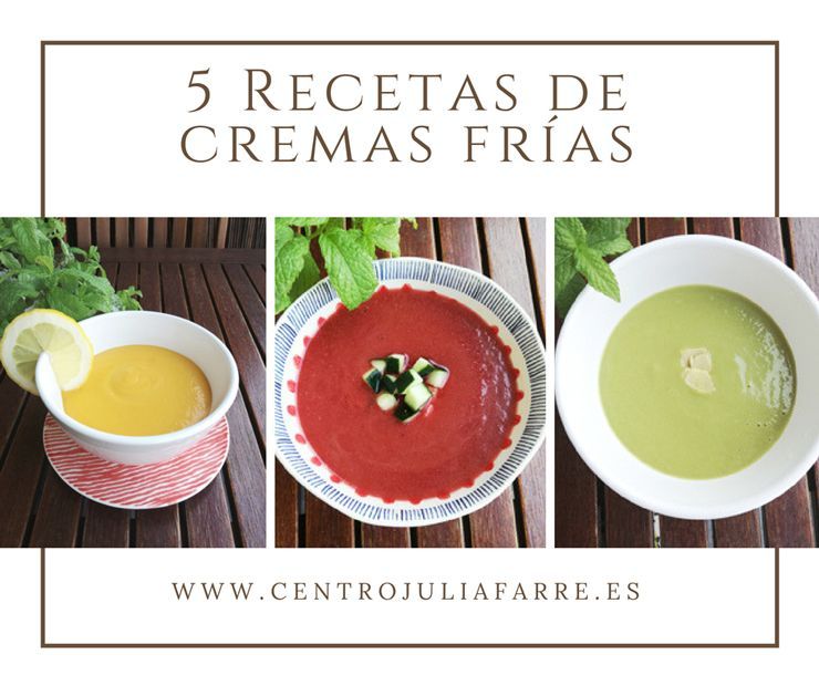 cremas frías para el verano