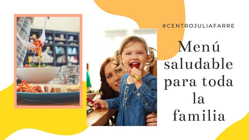 menú saludable familiar